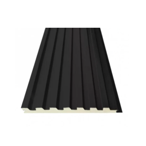 METAL SIDING NEGRO RANURADO 380X3800X16"