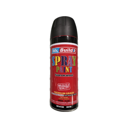 PINTURA SPRAY NEGRO MATE MR BUILD